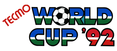 Tecmo World Cup '92 logo for Sega Mega Drive